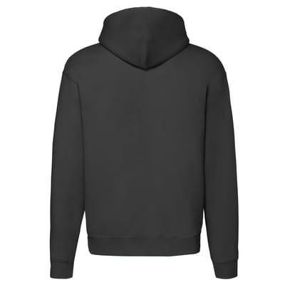 Fruit of the Loom Heren Premium Full Zip Hoodie (Zwart)