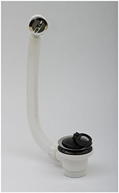 Sifon voor wastafel - Afvoerbuis Pvc - Onderbouw Keuken - Met Overloop - 1/2 Inch - Grijs