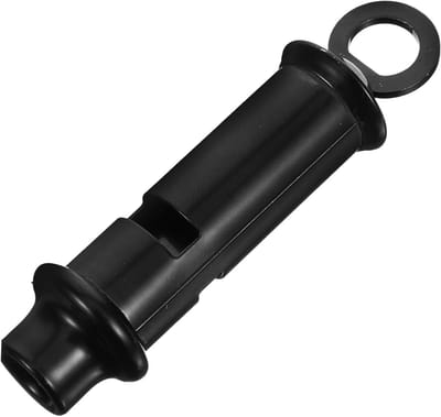 Honden Trainingsfluitje - Huisdier Fluitje Blafcontrole - Hondentraining - Lichtgewicht Draagbaar - 7.5 cm - Zwart