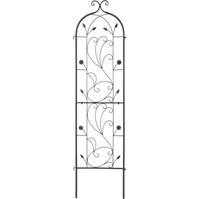 Tuteur de Jardin Métallique pour Support de Plantes Grimpantes 60 x 15 Pouces Antirouille