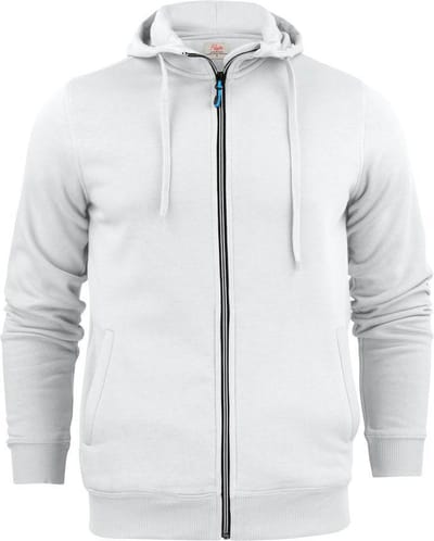 Printer Hooded Sweat Vest Overhead Man 2262051 Wit - Maat XXL