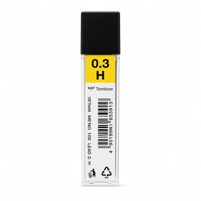 Tombow - Leads vulpotlood vulling - 0.3 mm - Navulling - H - koker 12 stuks