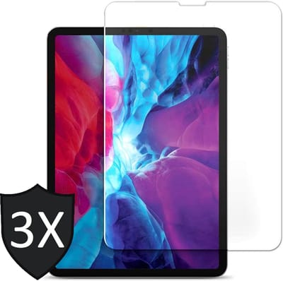Screenprotector geschikt voor iPad Pro 2021 12.9 inch - Screen Protector Glas - 3 Stuks