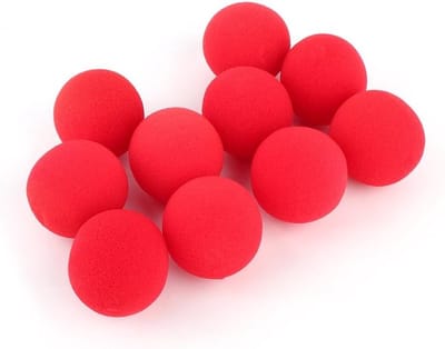 10 Stuks Zachte Sponsballen voor Magische Verschijn- en Verdwijntips, Comedy Trick Speelgoed en Goochelaccessoires