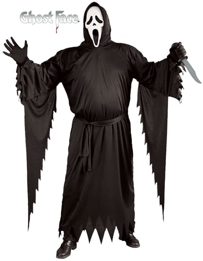 Ghost face offical - Scream kostuum voor mannen - Grote Maten