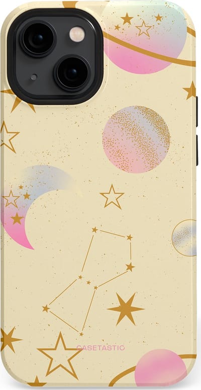 Casetastic Hoesje Geschikt voor Apple iPhone 13 Mini Magsafe - Stijlvolle Beschermende Duo-layer Case - Zomerse nacht