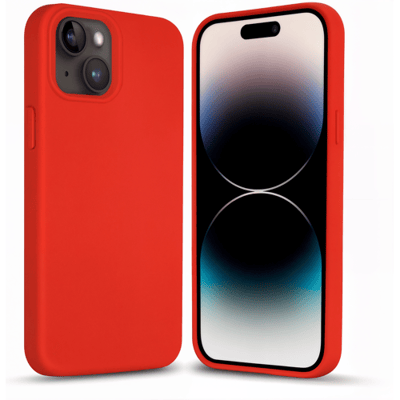 Coverzs Solid silicone case geschikt voor Apple iPhone 14 (rosé) - iPhone 14 hoesje rosé - iPhone 14 case geschikt voor Apple - Luxe siliconen hoesje met 3-laags bescherming