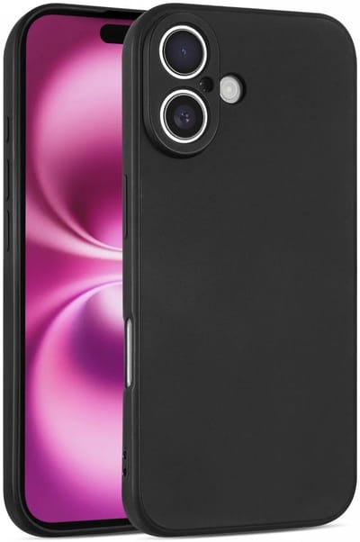 Zwart Dun TPU Hoesje Geschikt voor Apple iPhone 16 Plus | Back Cover | Lichtgewicht | Ultra Dun | Flexibel | Zacht