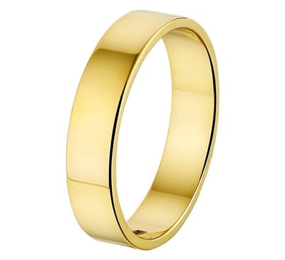 14K Geelgoud Ring A415 - 5 Mm Zonder Steen 4019211