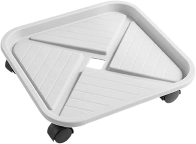 Plantenwagen Met Wielen - Bloempot Trolley - Planten Verplaatsen - Met Waterbak - 327 cm - Grijs