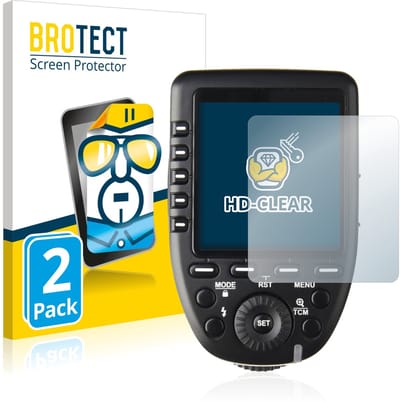 BROTECT - Screenprotector voor Godox XPro - Folie Beschermfolie transparant 2 Stuks