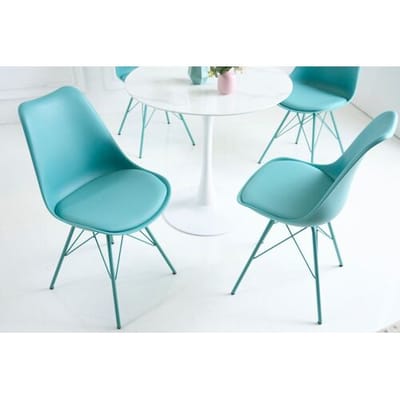 Scandinavische stoel turquoise