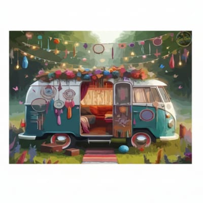 Untamed - Paint by numbers Volwassenen– schilderen op nummer – Creatieve hobby - Ontspanning Thuis - Cadeau idee - Compleet pakket - DIY decoratie - reizen - Boho - Free Spirit Van