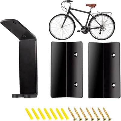 Ruimtebesparende Fiets Haken voor Garage - Wandmontage Fietsenrek voor Opslag