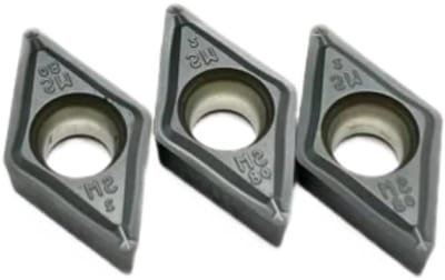 Wisselplaten Set - Draaigereedschap Hardmetalen - Metaal Bewerken - CVD+PVD Coating - 10 Stuks - Zilverkleurig