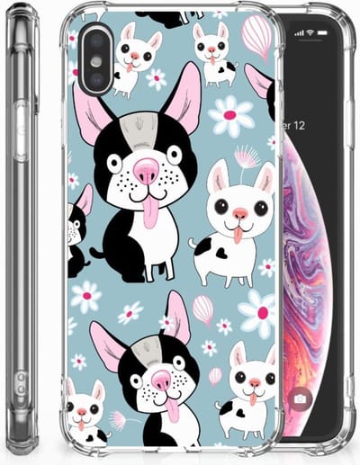 Apple iPhone Xs Max Case Anti-shock Hondjes