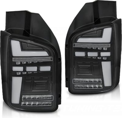 Achterlichten - voor VW T5 04.03-09 - LED - ZWART
