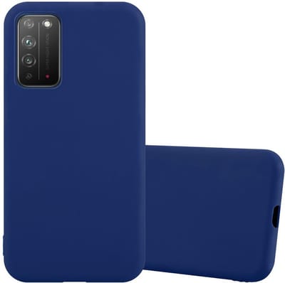 Cadorabo Hoesje geschikt voor Honor X10 in CANDY DONKER BLAUW - Beschermhoes gemaakt van flexibel TPU silicone Case Cover