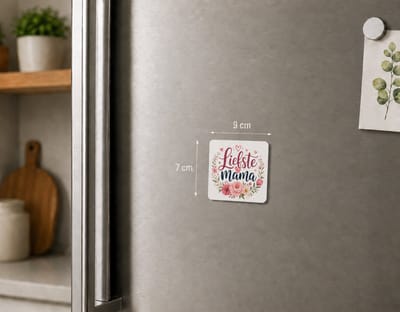 Koelkastmagneet MDF Liefste Mama – Magneet 9 × 7 cm – Moederdag Cadeau – Decoratieve Magneet voor Moeder