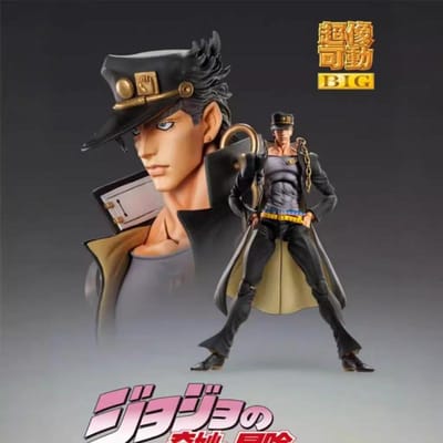 Jojo'S Bizarre Adventure Kujo Jotaro Star Platinum Anime Figuur Model Standbeeld Collectie Desktop Decoratie Auto Ornament Speelgoed Cadeau gray