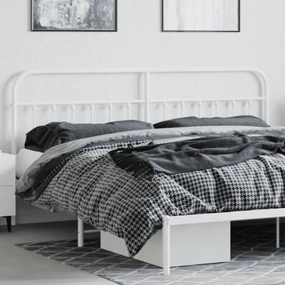 vidaXL - Vervangend - hoofdbord - metaal - wit - 200 - cm