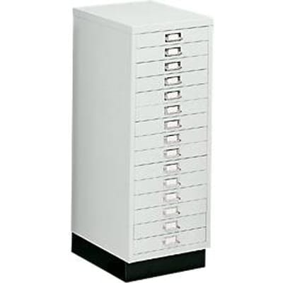 SSI ladekast A3, 15 schuifladen, 940 mm hoog, lichtgrijs