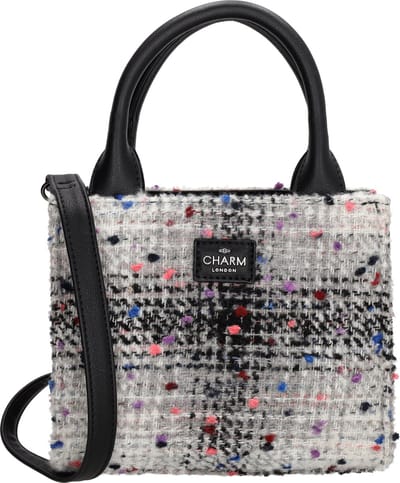 Charm London Finsbury Handtas - Zwart Grijs