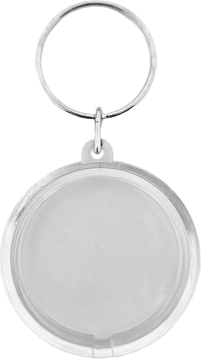 CombiCraft Plexiglas sleutelhanger blanco cirkel klein Ø43mm - 10 stuks