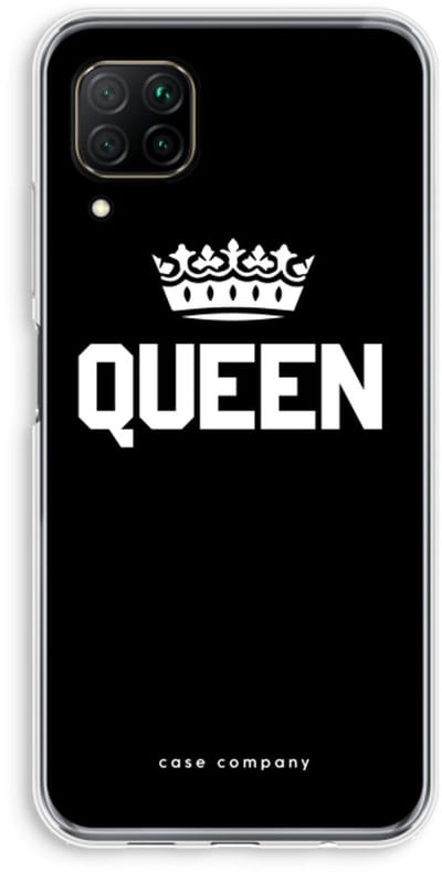 Case Company® - Hoesje geschikt voor Huawei P40 Lite hoesje - Queen zwart - Soft Cover Telefoonhoesje - Bescherming aan alle Kanten en Schermrand