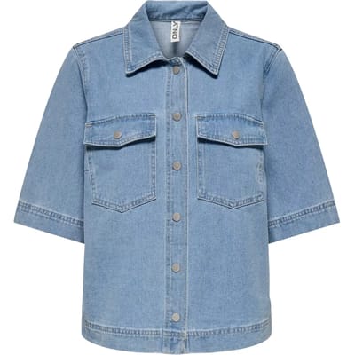 ONLY - ONLBELLE S/S SHIRT DNM GUA NOOS Dames Denim Blouse