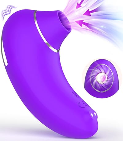 Oneay Clitoris Vibrator met Zuigfunctie – 9 Zuigstanden & 9 Vibraties – Siliconen Seksspeeltje voor Vrouwen – Stil Oplaadbaar – Paars