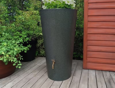 Regenton Green Marble Curve 100L incl. messing kraantje - Prestige Paris
