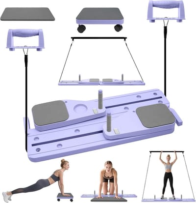 6-in-1 Pilates Reformer Board inklapbaar met accessoires