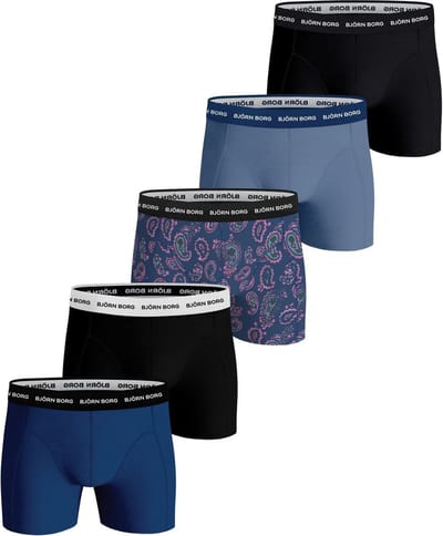 Björn Borg - Heren Onderbroeken 5-Pack Boxers Mix - Multi - Maat M