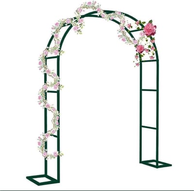 Rozenboog Tuinboog - Bruiloft Decoratie - Planten Klimmen - Stabiele Metalen Boog - 1.8M x 2.2M - Wit