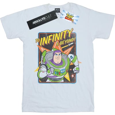 Disney Heren Toy Story 4 Buzz To Infinity T-Shirt (Wit)