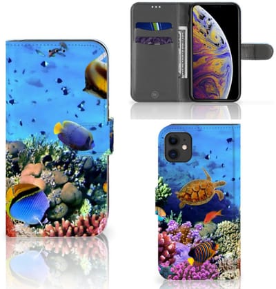 Apple iPhone 11 Telefoonhoesje met Pasjes Vissen