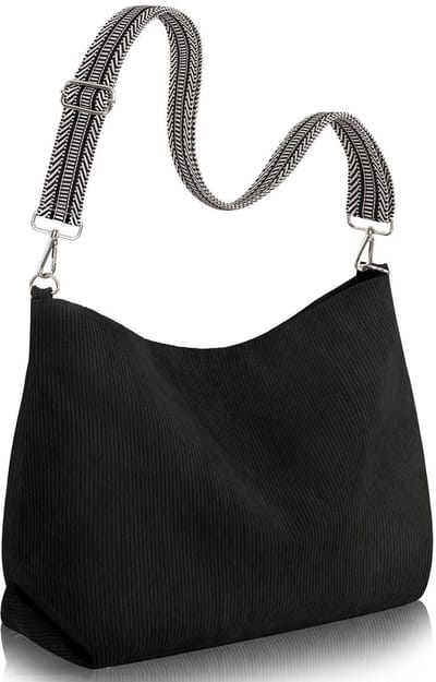 Dailygoods- Shoppertas groot - Corduroy tas - Verstelbare schouderriem - Tote bag met vakken - Dames tas - Duurzaam materiaal