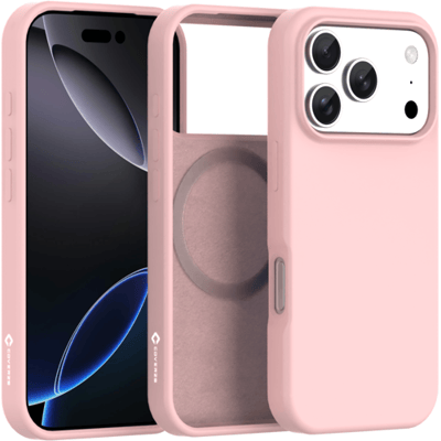 Coverzs liquid siliconen MagSafe hoesje geschikt voor iPhone 17 Pro - Magsafe telefoonhoesje - Siliconen hoesje