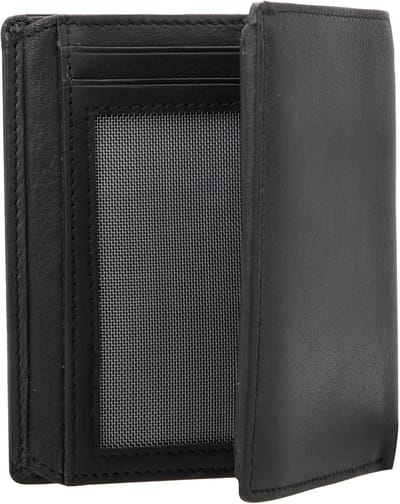 Maître F3 Hainer portemonnee leer 9,5 cm - Jongens - Staand formaat - black