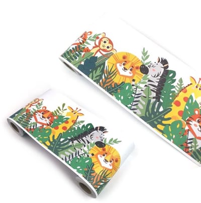 Muurborder 12cm - Zelfklevende Wanddecoratie - Waterdicht PVC - Decoratieve Rand - Kinderkamer - Eenvoudig te Verwijderen