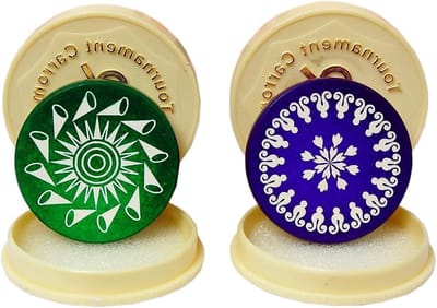 Carrom Striker - Carrom Puk Speelpion - Toernooi Spelen - Glad Oppervlak - Standaard Formaat - Geassorteerd