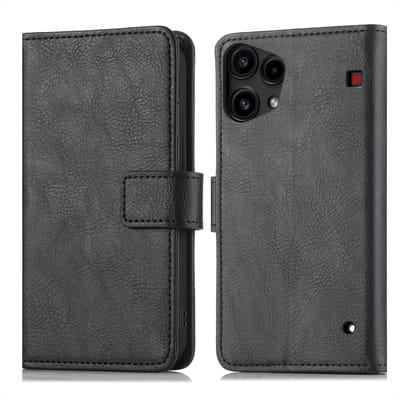 imoshion Hoesje - Geschikt voor Nothing Phone (3a) Lite - Luxe Bookcase - Zwart