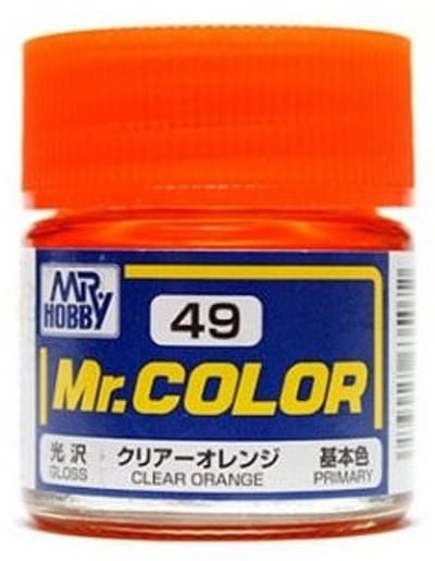 Gunze Mr. Hobby C-049 - Mr. Color 10 ml Clear Orange - Lacquer Modelbouwverf