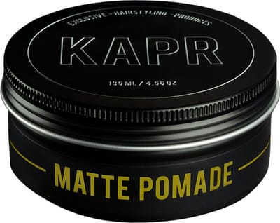 KAPR Matte Pomade – Haar Pomade Mannen – Waterbasis Styling Pomade – Matte Finish – Medium Hold – Voor Alle Haartypes – 135 ml