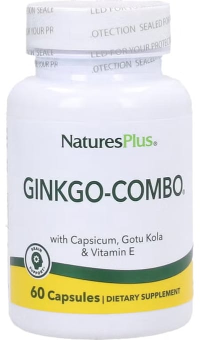 Ginkgo Combo, 60 Vegetarische Capsules-Nature's Plus