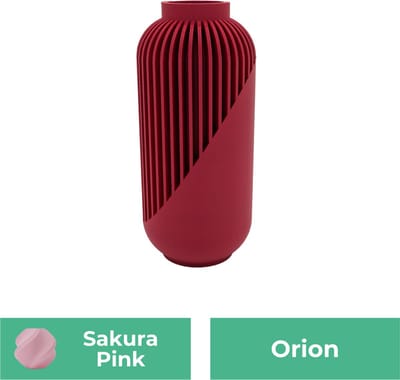 Orion moderne vaas – Decoratieve vaas - Sakura Roze - 3d geprinte vaas – geschikt voor droogbloemen - 20CM