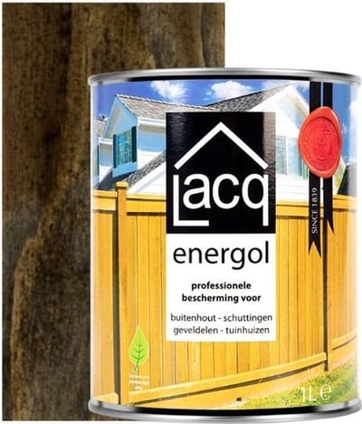 Lacq Energol - Beits - Zwart - 1 liter - Voor op hout - Binnen en buiten