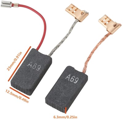 Dailygoods- Koolborstels Roterende Hamer 6,3x12,5x23mm - Compatibel met GBH 5-40DE - GSH 5CE - 11264EVS/11241EVS - Consistente Motorprestaties - Motorborstel