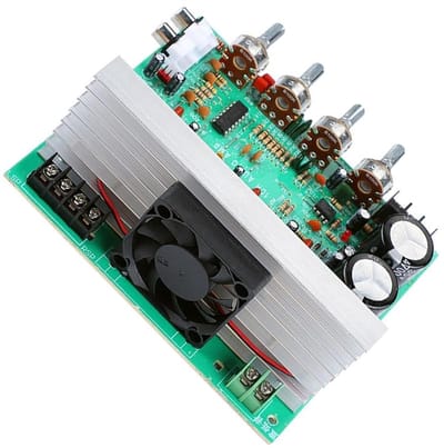 Krachtige Versterker - Audio Module - Doe-het-zelf Audio - 2.1 Kanaals Subwoofer - 14.4 x 13.2 cm - Zwart